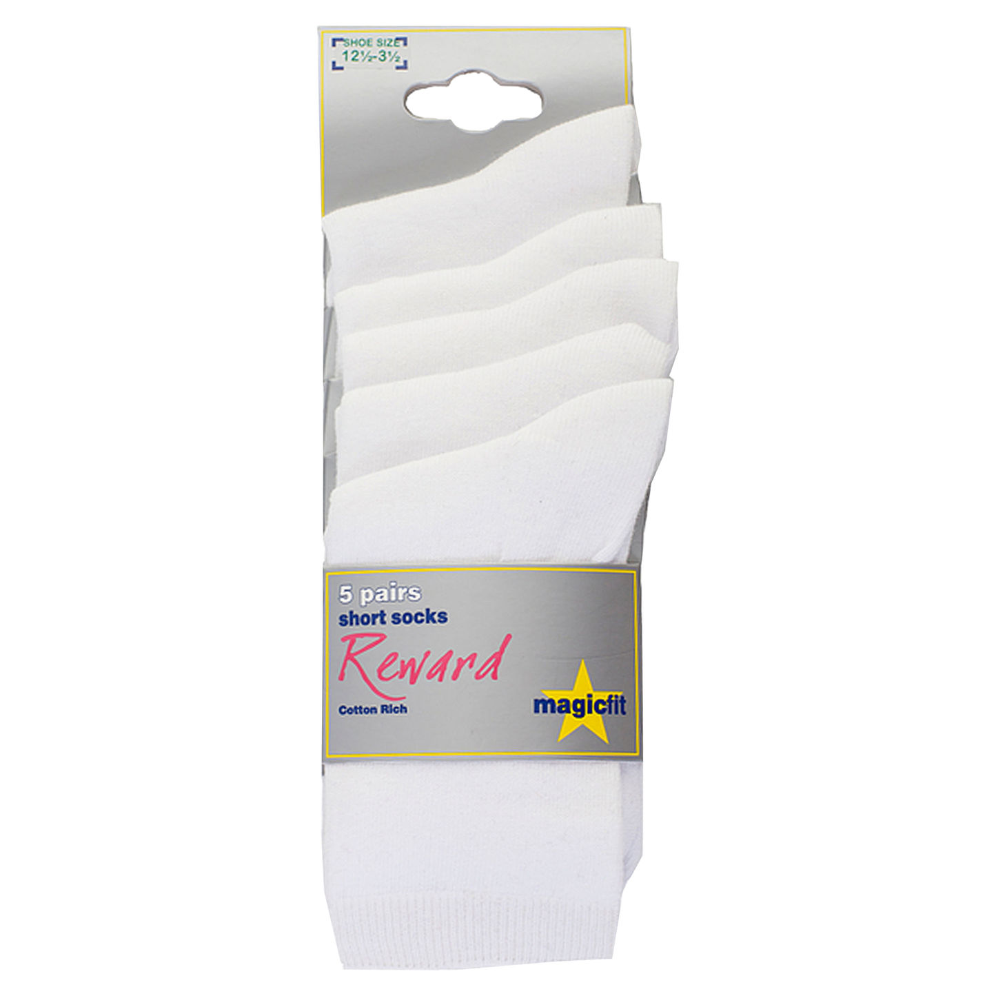 Short Socks in White