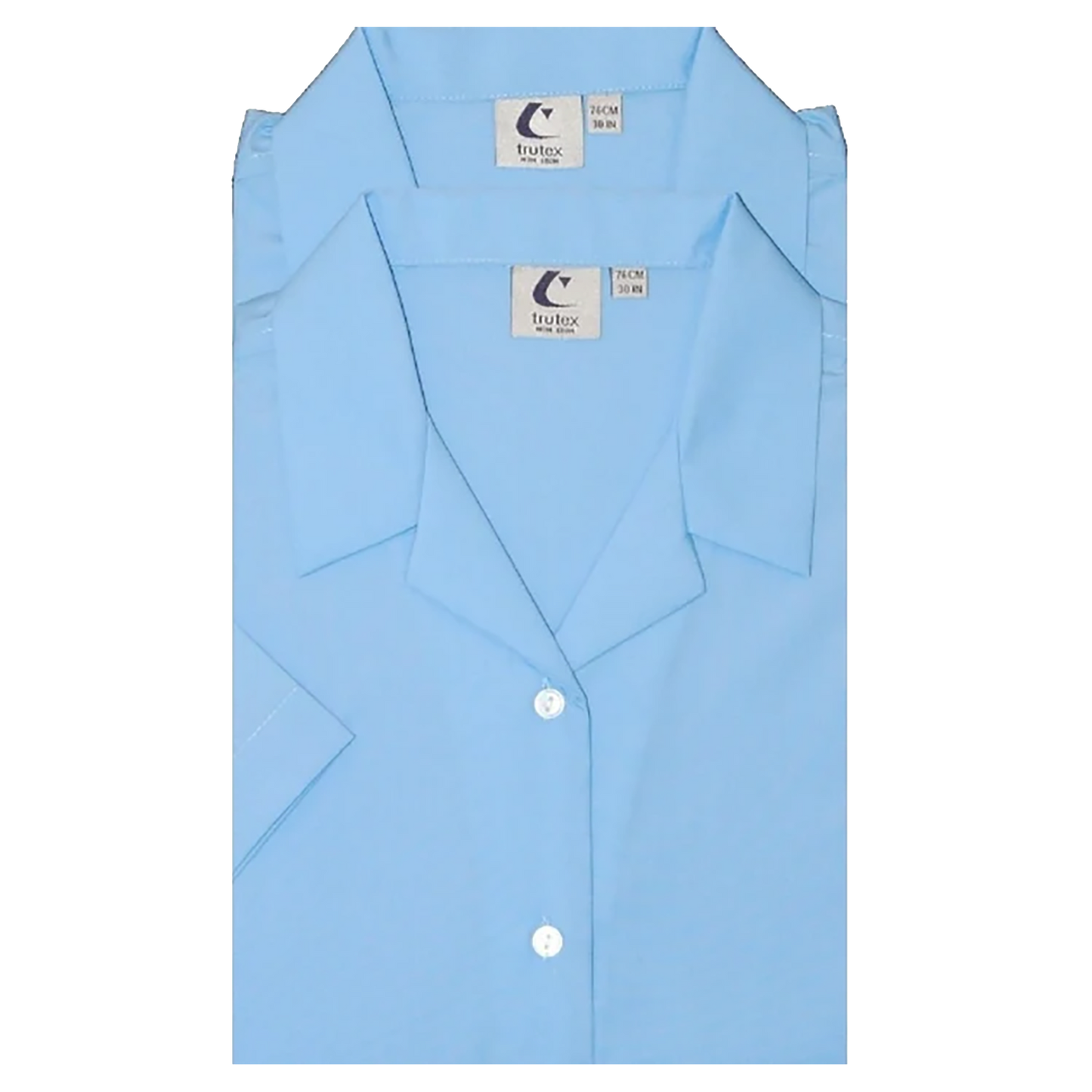 Girls Short Sleeved Rever Blouse - Twin Pack