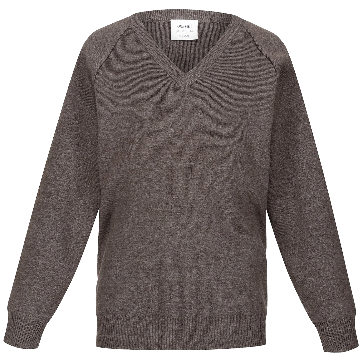 Grey V Neck Jumper