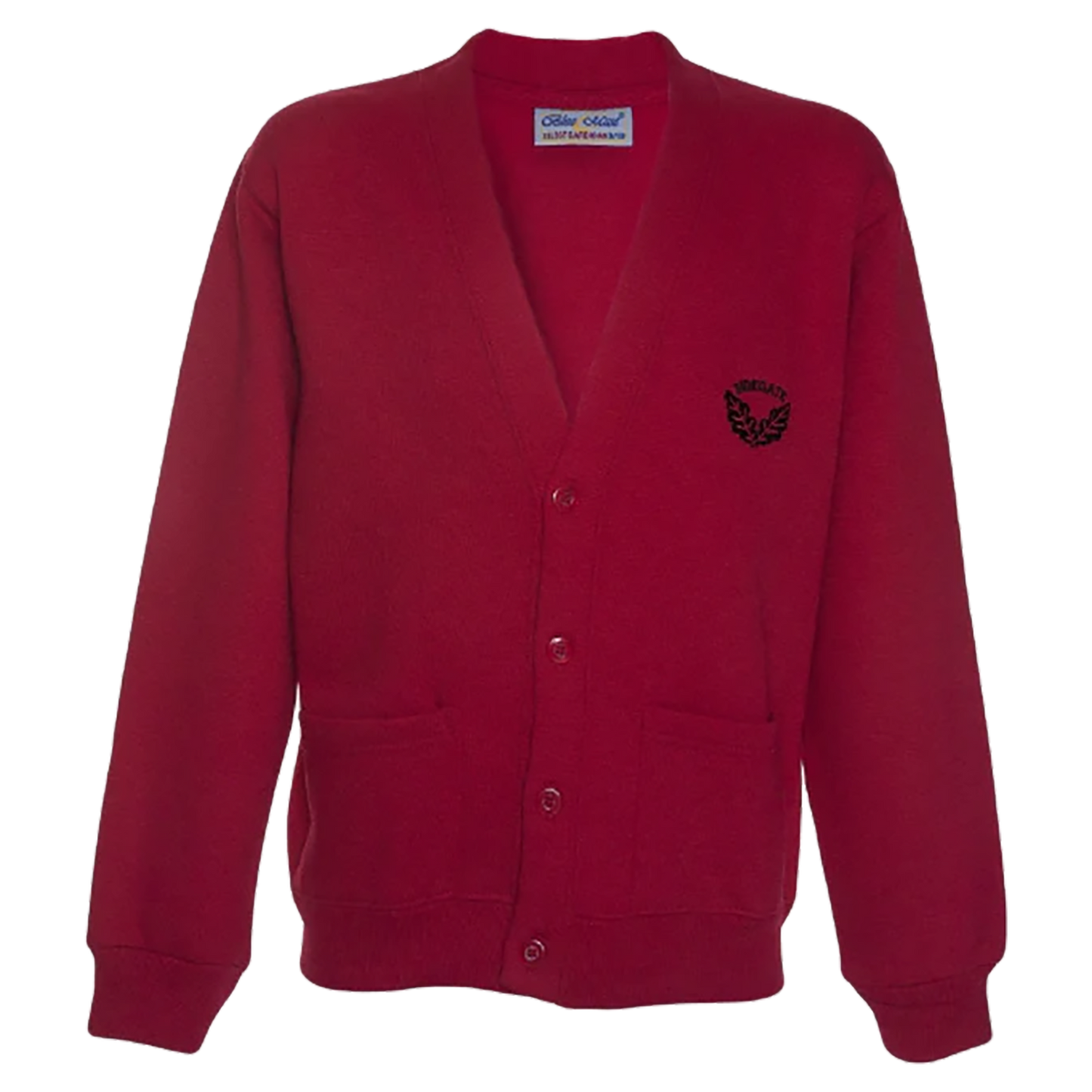 Sidegate Sweat Cardigan - Red