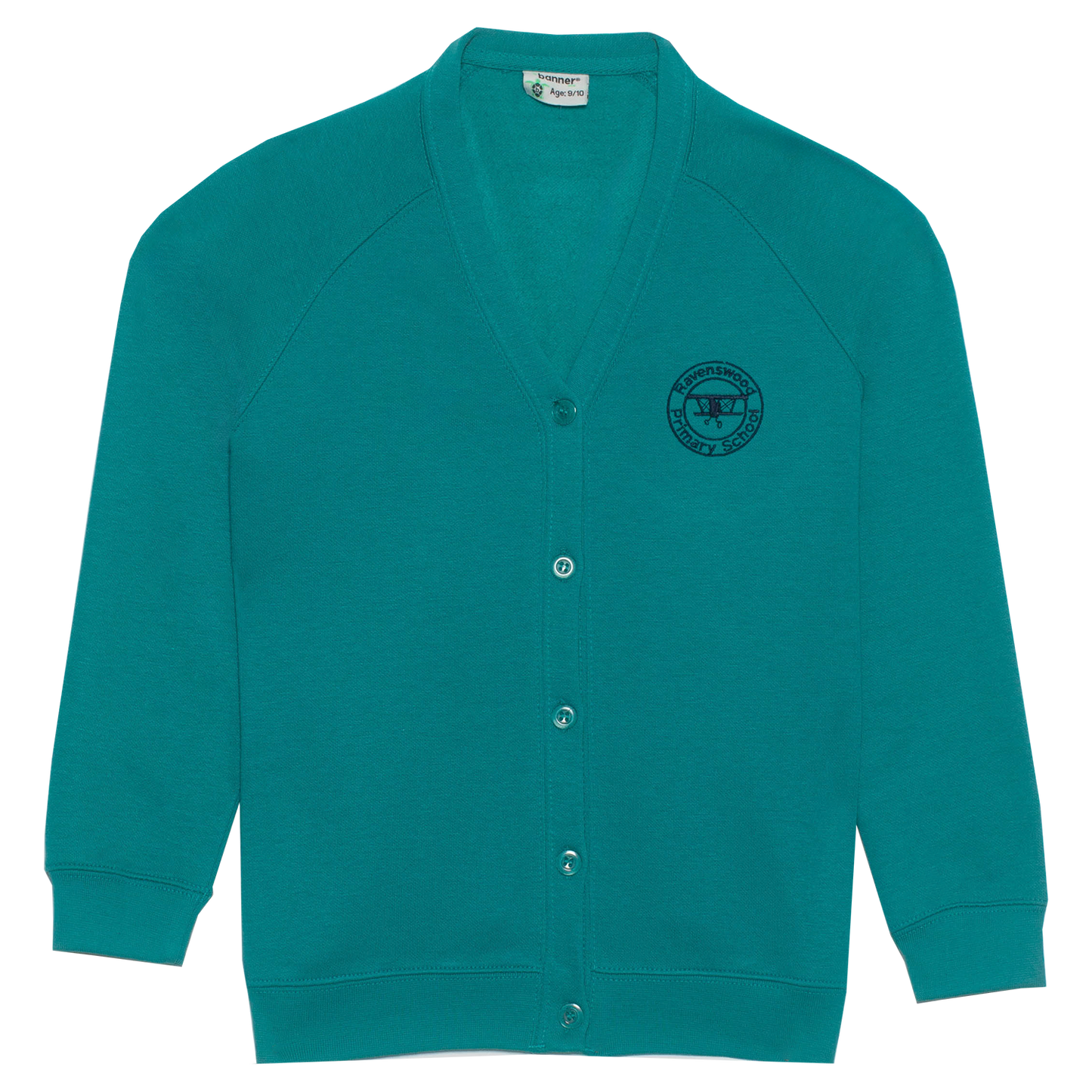 Ravenswood Sweat Cardigan with School Logo