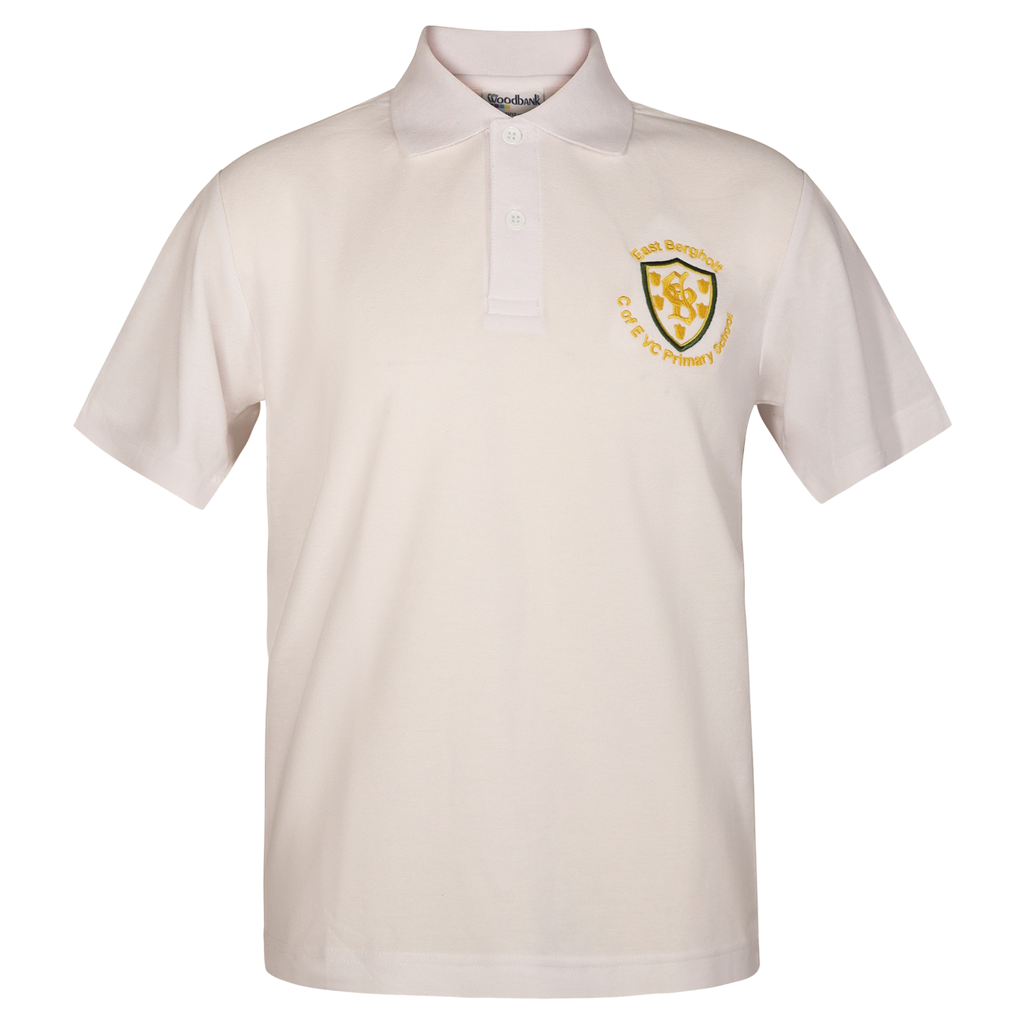 East Bergholt Primary Polo in White