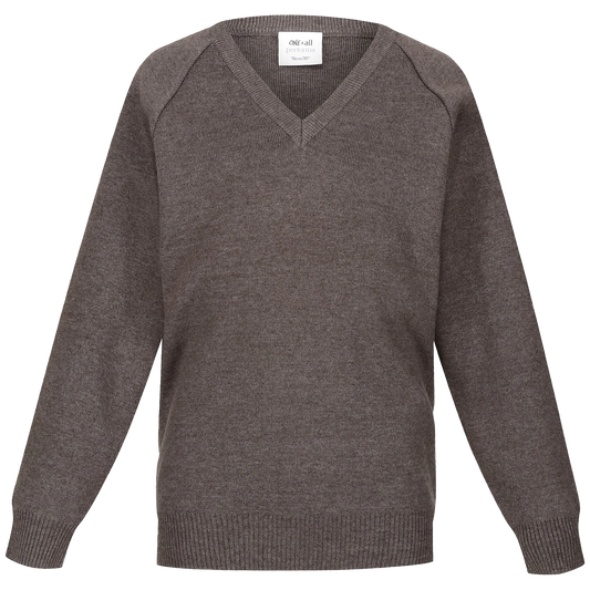 Grey V Neck Jumper