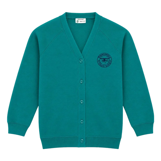 Ravenswood Sweat Cardigan with School Logo