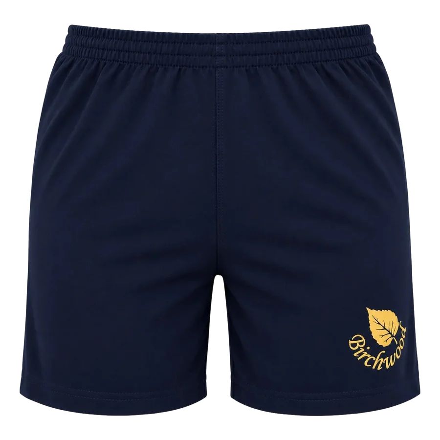 Birchwood PE Shorts  - Yellow Crest