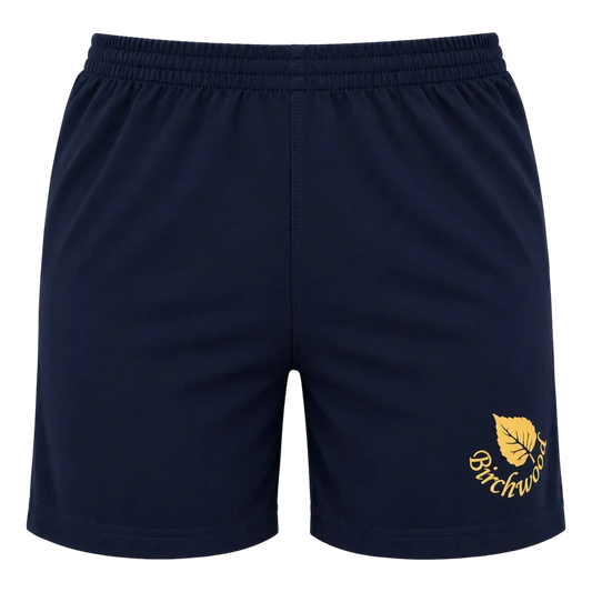 Birchwood PE Shorts  - Yellow Crest